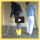 installing of cement screed with UMP1 screed machine