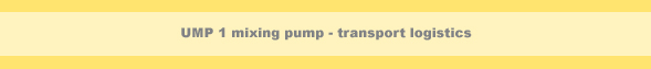 transport of mixing and conveying pump UMP1
